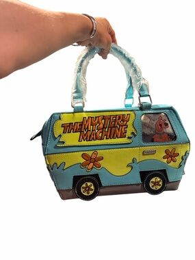 Dolls Kill Scooby-Doo The Mystery Machine Van Handbag - Aqua & Yellow